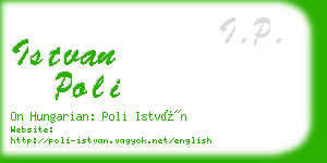 istvan poli business card